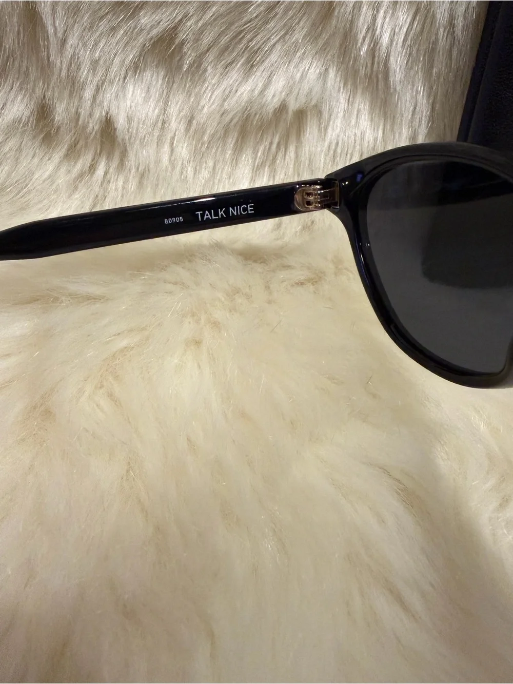 Quay Australia-Talk Nice Black Cat Eye Sunglasses